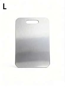 1pc/3pcs Stainless Steel Cutting Board, Multifunctional & Practical, Minimalist Design - Silver - View 11