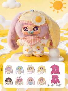 POKOJA LAND 星夜睡衣主题盲盒人偶（8个常规款+2个隐藏款） - ABS材质可爱角色收藏品，星条装饰，梦幻夜景风格玩偶，送给亲朋好友的贴心礼物，适合桌面/展示摆件，可爱人偶爱好者的理想之选，盲盒包装（非毛绒填充物） - 潮玩盲盒 - 查看 10