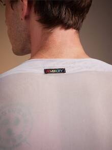 FeverCity Men's Sheer Long Sleeve Slim Fit T-Shirt - White - View 5