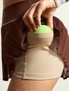 VARSIVA 女士插肩袖短款上衣和褶裥下摆半裙网球运动套装 - 彩色 - 查看 9