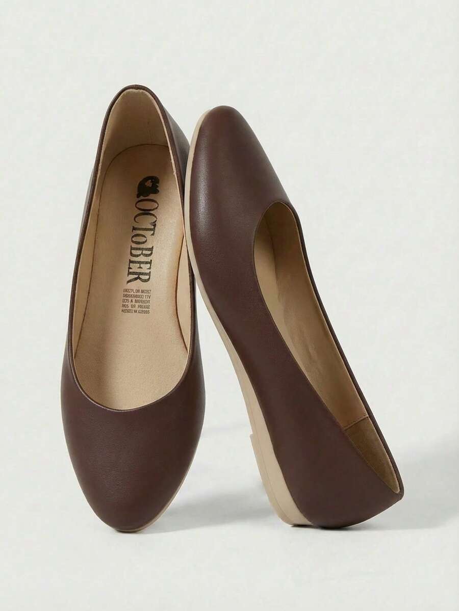 flat puntal dama October - Marrón - Ver 1