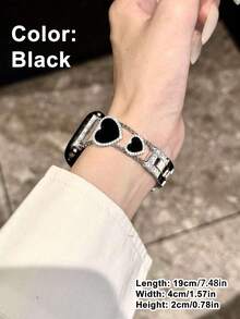 Teckwe Heart Shaped Watch Strap, Suitable For Smart Ladies' Watches 38/40/41/S10S11-42MM Smart Watch Series Bracelet - Multicolor - View 3