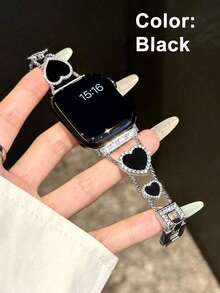 Teckwe Heart Shaped Watch Strap, Suitable For Smart Ladies' Watches 38/40/41/S10S11-42MM Smart Watch Series Bracelet - Multicolor - View 5