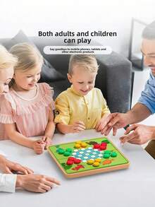 MINKOJA 1件装，儿童益智玩具，桌面游戏，棋盘游戏，口袋棋盘游戏，6种不同风格的棋盘游戏，适合3岁以上儿童，儿童节礼物，适合户外活动，亲子互动，增强儿童逻辑思维能力，便携易带，复活节，复活节礼物，儿童节，解压玩具，儿童派对礼物，儿童玩具，儿童益智玩具 - 彩色 - 查看 5