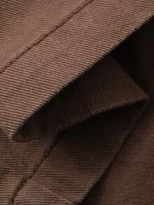 DAZY 女士休闲水洗牛仔A字裙，春夏款 - 咖啡棕 - 查看 8