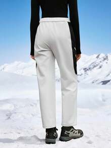 In My Nature Women's Zipper Pocket Straight Loose Hiking Pants - White - View 7