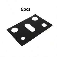 6pcs Black Five-Hole Gas Stove Oil Drain Mat/Gas Stove Cover/Oil-Proof Cleaning Mat - Black - View 5