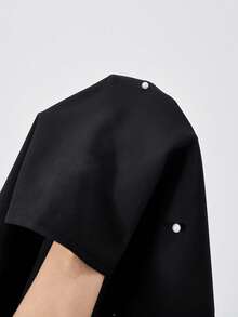 优雅奢华黑色网纱串珠连衣裙，适合晚宴、婚礼、花童、舞会及其他场合。 - 黑色 - 查看 6