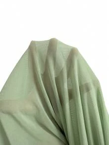 Glamine Women's Ruffle Mesh Patchwork Tie-Front Camisole - Mint Green - View 6