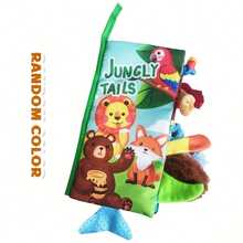 MINKOJA - SELECTS Libro interactivo de dinosaurio bebé, libro táctil, juguete suave interactivo para carrito de bebé - Multicolor - Ver 11