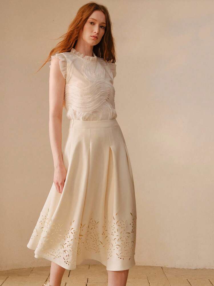 FASHIONABLE NEW KOREAN STYLE PATCHWORK ASYMMETRICAL TEXTURED DESIGN LOOSE WOMEN TOP