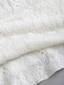 Sweetra Sexy Sleeveless Spaghetti Strap Knit Jacquard Contrast Lace + Ruffle Hem Mini Skirt Two Pieces Set, Bohemian Style For Summer Vacation - Pink - View 6