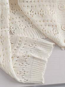 GlowEve Neue europäische und amerikanische Mode gemischte Farbe elegante vielseitige gestrickte Strickjacke - Khaki - Übersicht 4