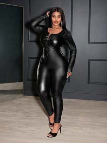 Slaydiva Nuovi arrivi primavera/estate 2026 Abbigliamento donna autunno, Abbigliamento donna inverno, Nuovi costumi da festival musicali e Ognissanti, Abiti da compleanno per donna, Abbigliamento casual e versatile per uso quotidiano, vacanze, crociere, spiaggia, prendisole, virali, Completo nero a maniche lunghe con fiocco frontale per donna, Pantaloni lunghi aderenti sexy, Tute oversize - nero - Visualizzare 5