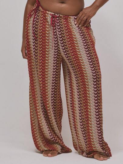 MUSERA Plus Size Crochet Knit Style Button Down Shirt Only Vacation Holiday Cute Holiday Romantic Cute Summer Sexy Beach Curve,