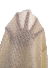 SHEIN 杏色喇叭袖T恤，饰有三朵小花，搭配休闲黄色橡胶裤 - 粉色 - 查看 4