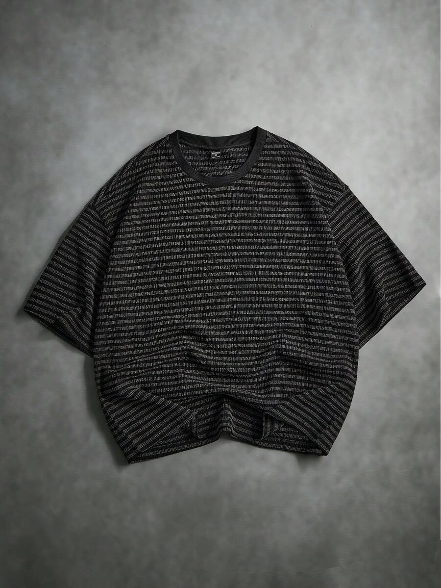 STYNVO 男士T恤 - 黑色 - 查看 1