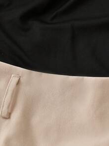 SHEIN Franclia Women's Elegant Commuter Classic Sleeveless Metal Black Vest And 2 In 1 Skirt Pants Set, Spring/Summer Belt Skirt Two Piece Set Women Elegant Women Summer 2 Pieces Sets Classy Two Piece Outfit Short Skirt Set - Multicolor - View 4