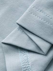 Dazy Plus 大码女式可爱卡通印花宽松套头衫长裤睡衣套装，春秋季 - 淺灰色 - 查看 3