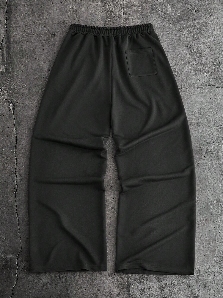 AXEPEAK Conjunto de camiseta y pantalones casuales para hombre con estampado de letras, para verano - Gris - Añade 7