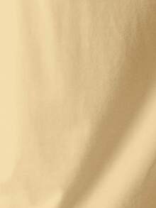 SUMWON Essential Crop Fit Cap Sleeve Basic Tee Casual Everyday Comfort Cotton Blend Relaxed Style Summer Spring Wardrobe Staple - Yellow - View 4