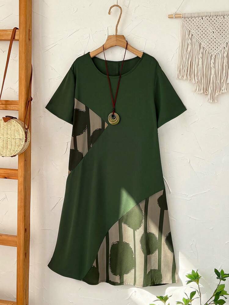 olive green loose dress Petal and Pup Women's Grasie Dress
