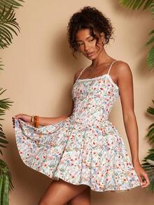 Travachic Women's Romantic Floral Print Vacation Dress - Multicolor - View 6