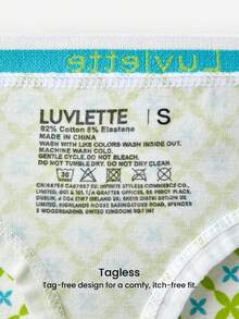 LUVLETTE 3条装柔软纯棉中腰丁字裤女士内裤套装 - 白色 - 彩色 - 查看 8