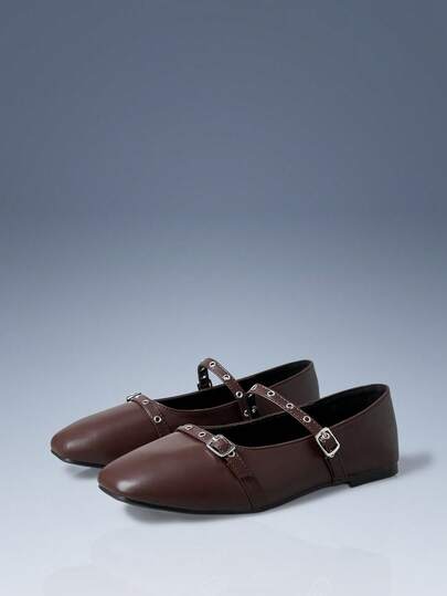 CUCCOO GRLICON 女士搭扣设计休闲时尚平底凉鞋