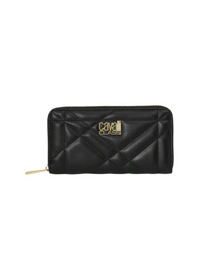 Cavalli Class Women's Bifold Wallet Medium Black