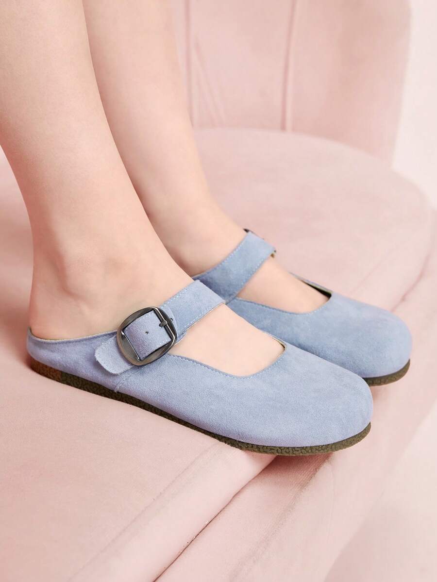 CUCCOO DOLLMOD Women's Casual Versatile Commute Simple Flats Valentine's Day - Blue - View 1