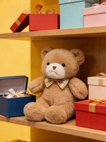 POKOJA LAND - BESTSELLERS 11.81inch Bear Plush Toy, Pink White Brown Optional, Bear Doll With Bow For Valentine's Day Mother's Birthday Wedding Gift, Holiday Gift Choice - Multicolor - View 9