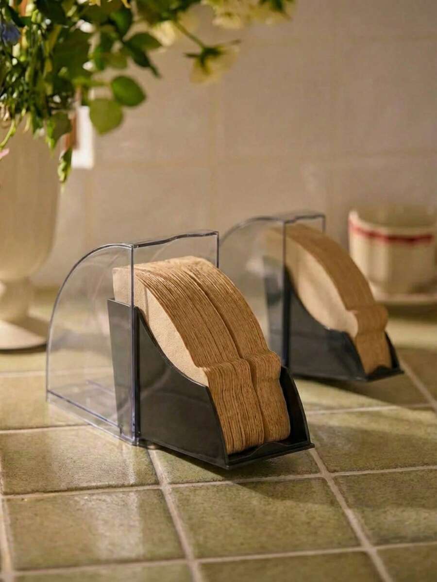 Cirelle Coffee Filter Paper Holder With Lid - Dustproof Storage Box For Hand Drip, Minimalist Coffee Bar Organizer (Filter Paper Not Included) - Multicolor - View 1