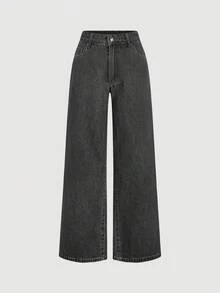 Sweetra 优雅的女士牛仔套装 - 灰色 - 查看 6