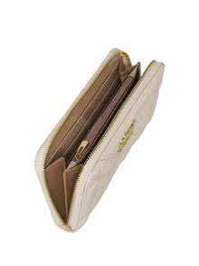 Women's Zip Around Wallet Small White - Ivory - View 2