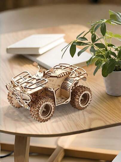 MINKOJA Rompecabezas 3D de madera en forma de motocicleta de arena - Kit de modelo DIY para desarrollar el pensamiento espacial, entrenar las habilidades motoras finas y ser un regalo educativo ideal para niños, adolescentes y adultos en temporada de fiestas y cumpleaños