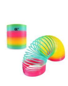MINKOJA - BESTSELLERS 1-Pack Rainbow Slinky Toy - Classic Coil Spring Toy For Kids - Multicolor - View 3