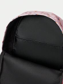 HARRY POTTER X SHEIN Cute Cartoon Pattern Backpack, Multifunctional, Lightweight, Portable, Large Capacity Backpack Suitable For Female College Students, University, Middle School, High School, Outdoor, Travel, Elementary School, Beginner, Office, Valentine's Day Gift - Multicolor - View 5