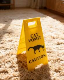 POKOJA LAND - BESTSELLERS 1-Pack Cat Vomit & Wet Floor Caution Sign - Warning Alert Signboard - Multicolor-1PCS - View 7