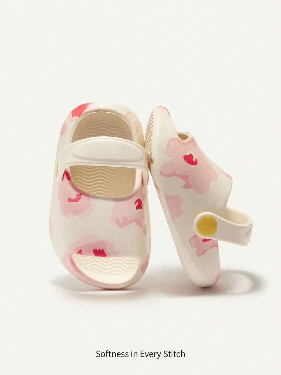 Cozy Pixies Cute & Simple Style Comfortable Anti-skid Baby Sandals With Fun Print Design