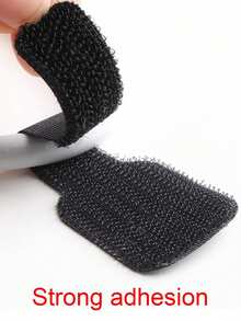 Desktop Data Cable Storage And Organizing Tool - Computer Cable Bundling Tape - Black - View 6