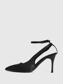 CUCCOO SZL Tacones para mujer - Satén negro - Ver 9