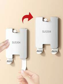 1/3/6Pcs Stainless Steel Traceless Nail-Free Hook Multifunctional Picture Hook Photo Frame Fixed Punch-Free Album Hook - Multicolor - View 3