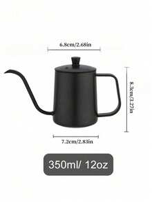 Cirelle 304 Stainless Steel Coffee Pot - Pour Over Kettle With Lid For Coffee & Tea, Durable Home Hospitality Brewer (350ml/600ml) - Multicolor - View 11
