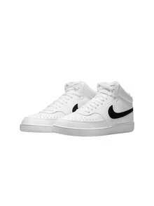 Nike Court Vision Mid Next Nature Men's Shoes White / White / Black DN3577-101 - White/White/Black - View 3