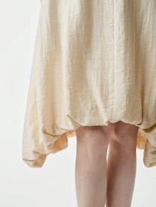 SHEIN LUNE Damen Lässig ärmelloses einfarbiges Kleid, Sommer - Hellgelb - Übersicht 6