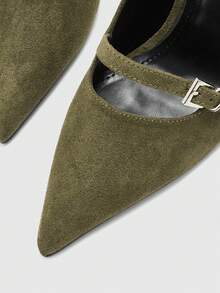 CUCCOO BIZCHIC Women Pumps Valentine's Day - Army Green - View 8