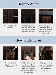 20PCS Straight Tape In Human Hair Extensions 100% Real Remy Human Hair 14-24inches Natural High Quality 50G/Pack For Salon Silky Seamless Invisible PU Tape In Hair Extensions - S1B/19/1B - View 6