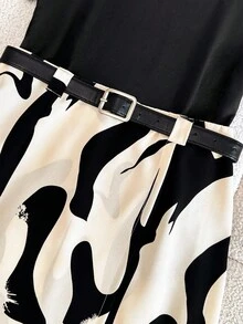 GlowEve Women's Casual Daily Printed Mini Skirt