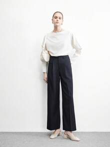 CUCCOO BIZCHIC 女士经典黑色高跟绑带平底鞋，圣诞节时尚之选 - 米杏白 - 查看 6